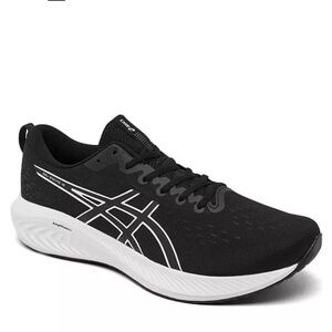 Asics GEL-EXCITE 10 Black and White Men's Running Shoes